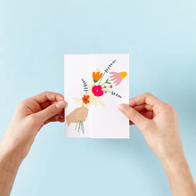 Charger l&#39;image dans la galerie, Carte de souhait à déplier - Bouquet
