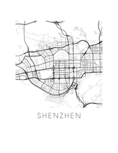 Load image into Gallery viewer, Shenzhen Map Print
