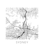 Load image into Gallery viewer, Sydney Map Print
