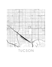 Load image into Gallery viewer, Tucson Map Print
