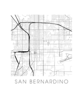 Load image into Gallery viewer, San Bernardino Map Print
