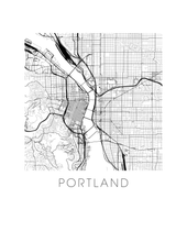 Load image into Gallery viewer, Portland Map Print
