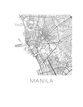 Load image into Gallery viewer, Manila Map Print
