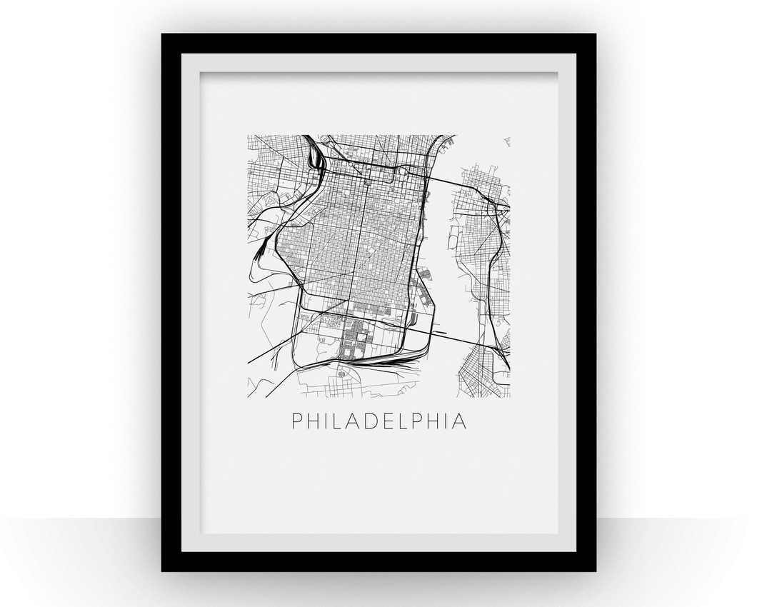 Philadelphia Map Print