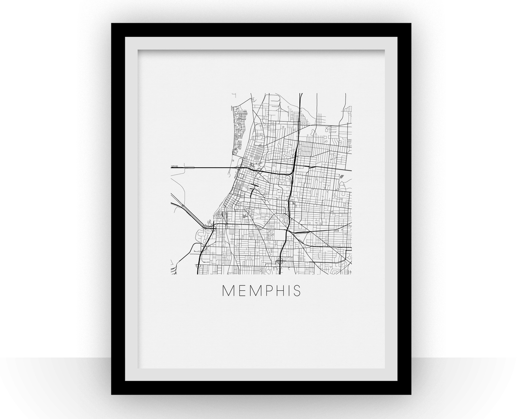 Memphis Map Print