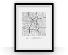 Charger l&#39;image dans la galerie, San Antonio Map Print
