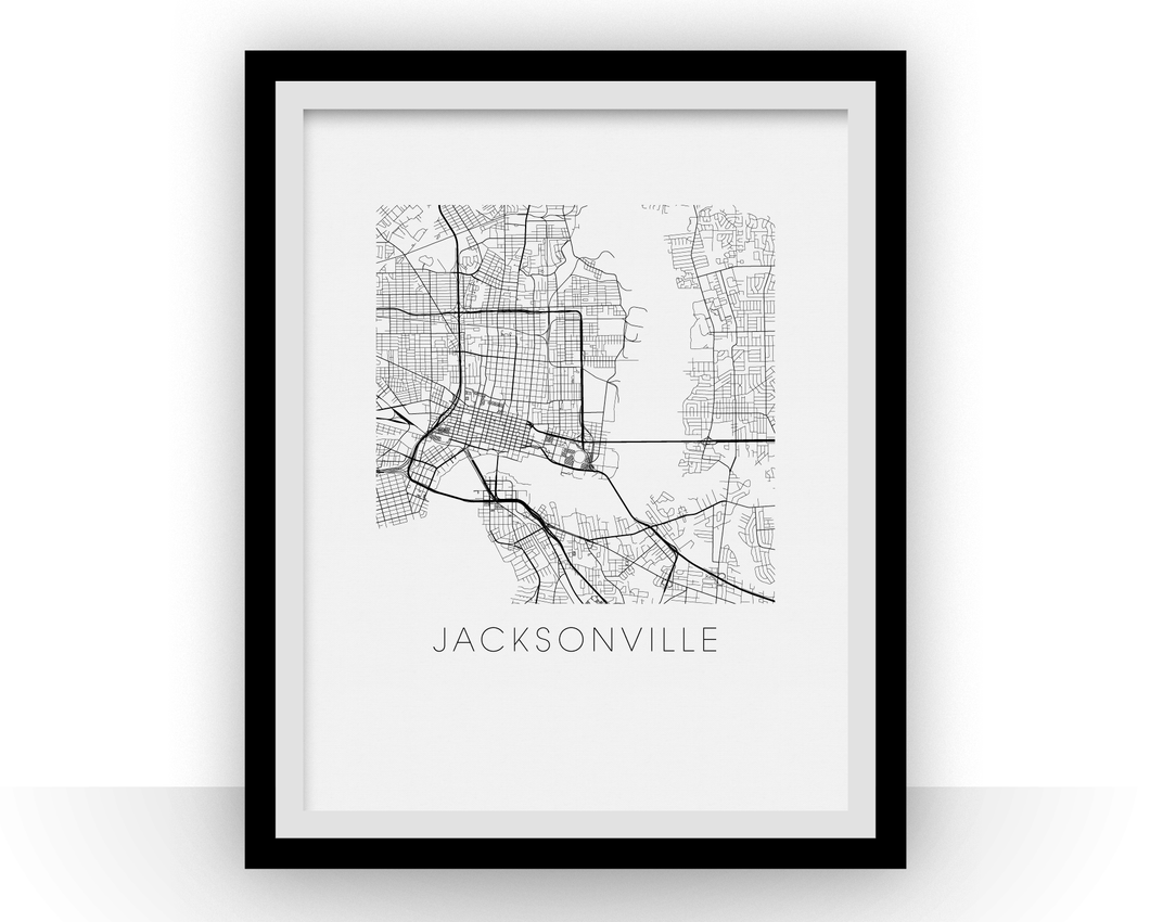 Jacksonville Map Print