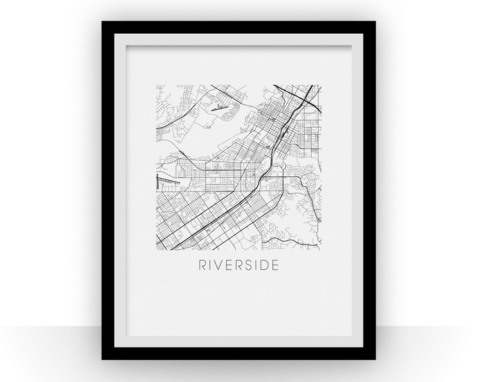 Riverside Map Print