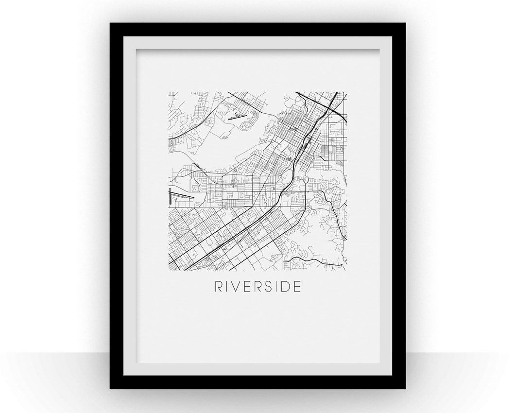 Riverside Map Print