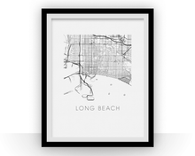 Charger l&#39;image dans la galerie, Long Beach Map Print
