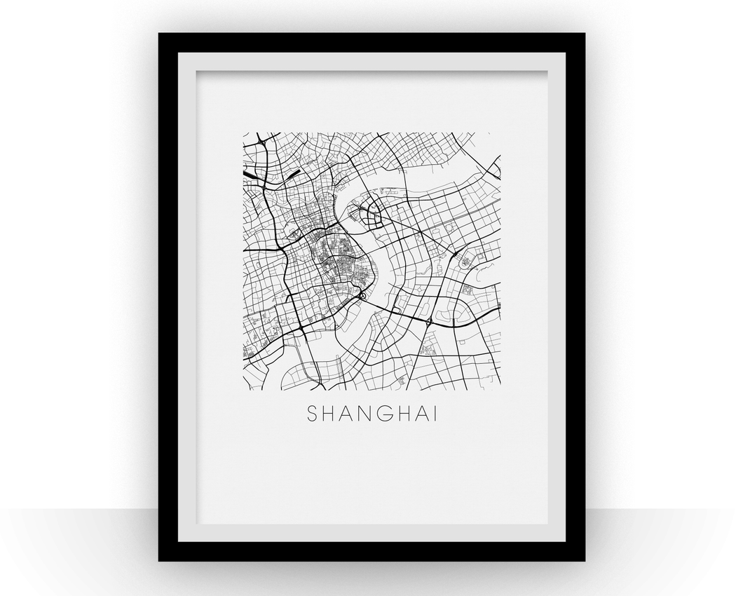 Shanghai Map Print