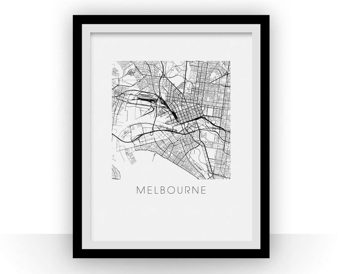 Melbourne Map Print