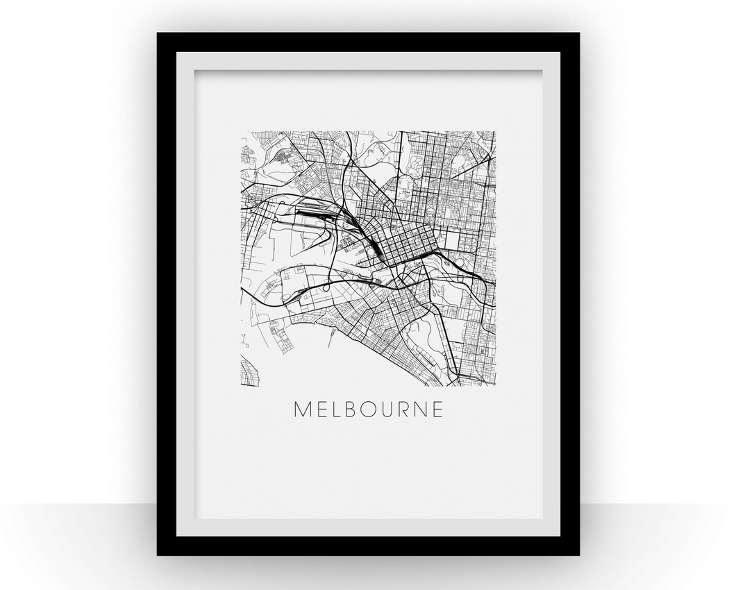 Melbourne Map Print