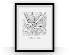 Charger l&#39;image dans la galerie, Pittsburgh Map Print
