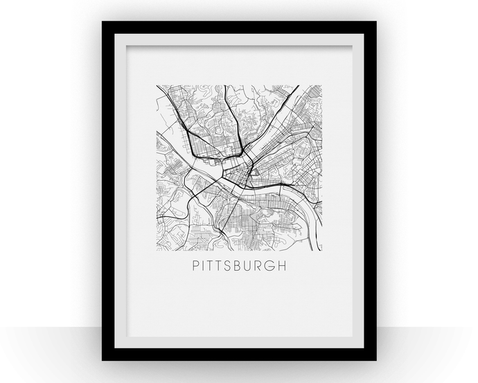 Pittsburgh Map Print