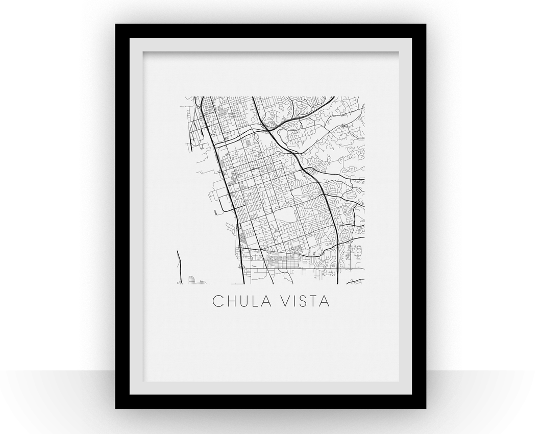 Chula Vista Map Print