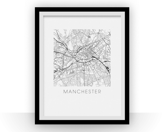 Manchester Map Print