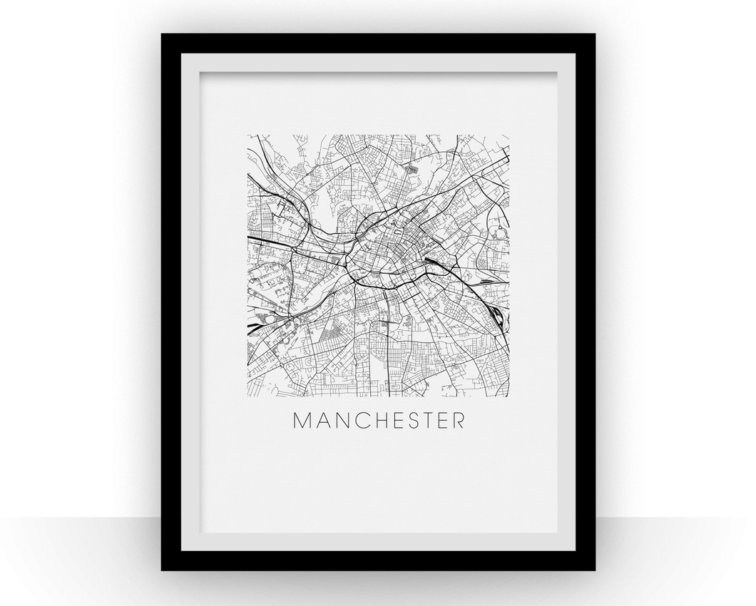 Manchester Map Print