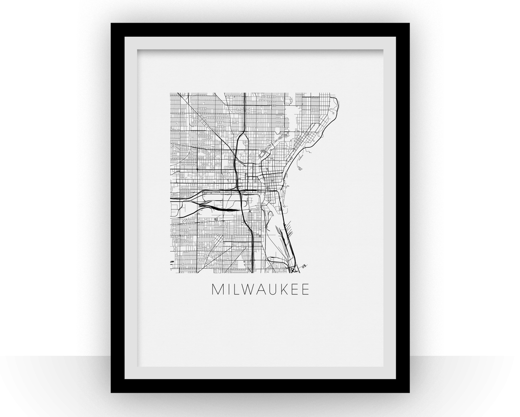 Milwaukee Map Print