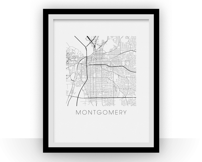 Montgomery Map Print