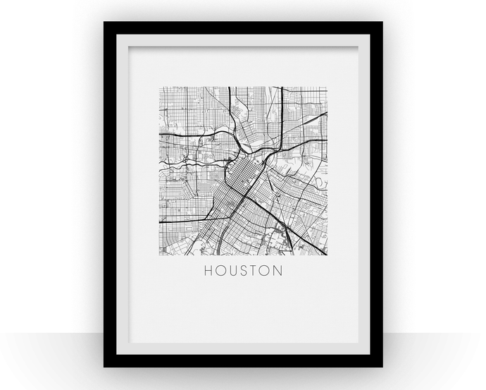 Houston Map Print