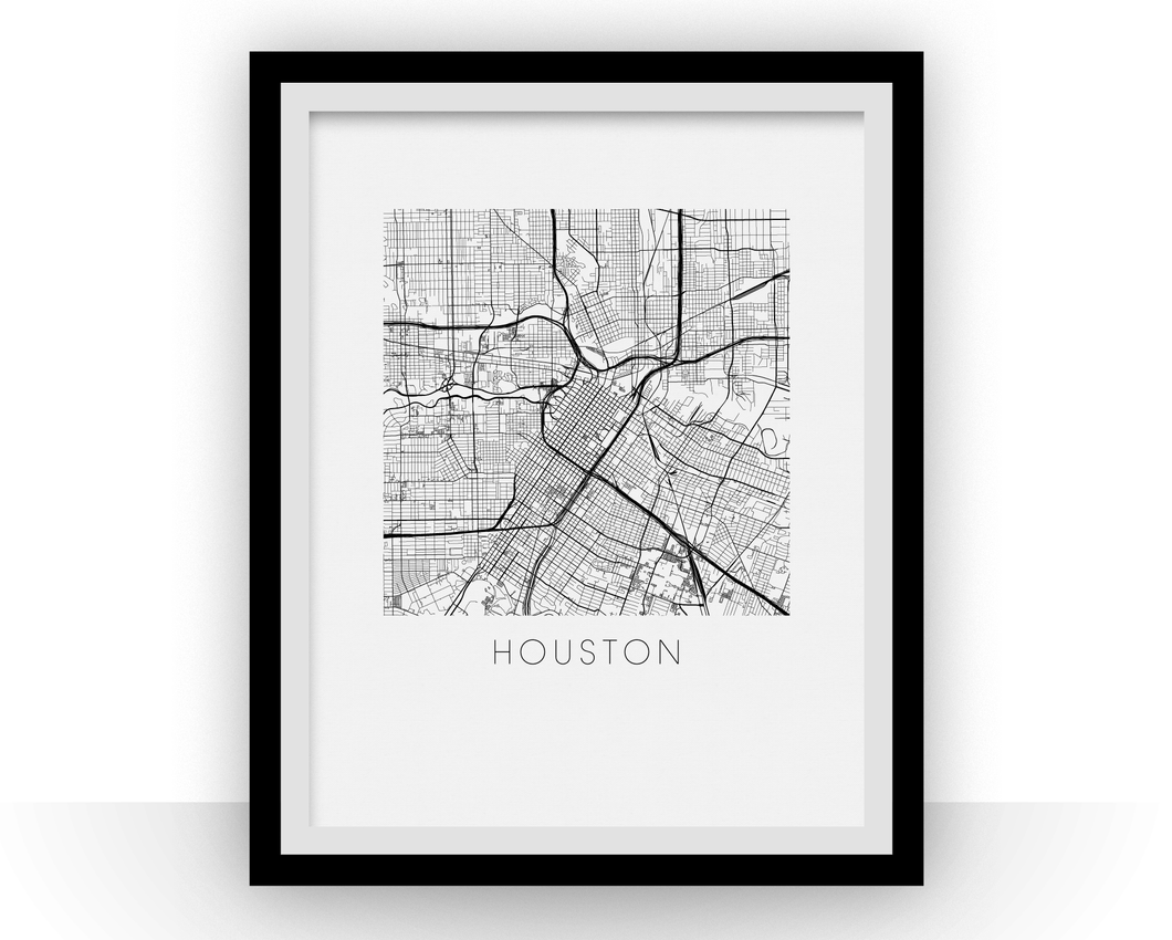 Houston Map Print