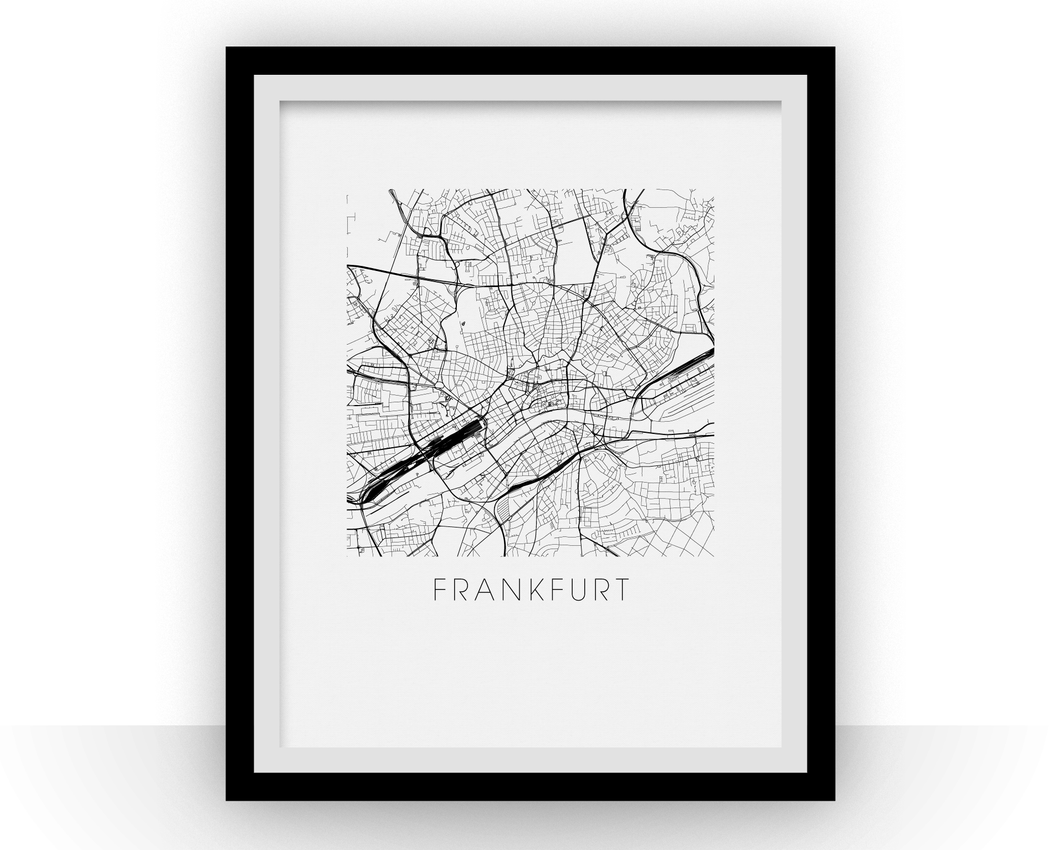 Frankfurt Map Print