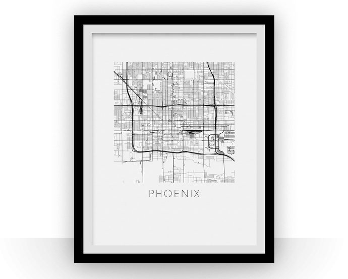 Phoenix Map Print