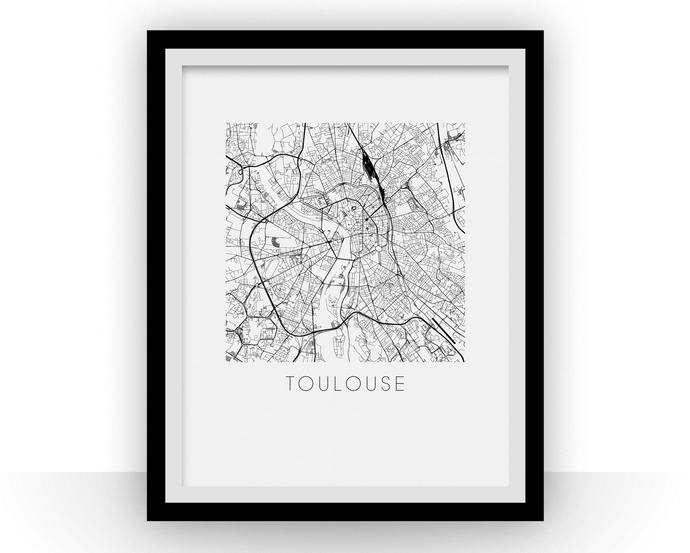 Toulouse Map Print