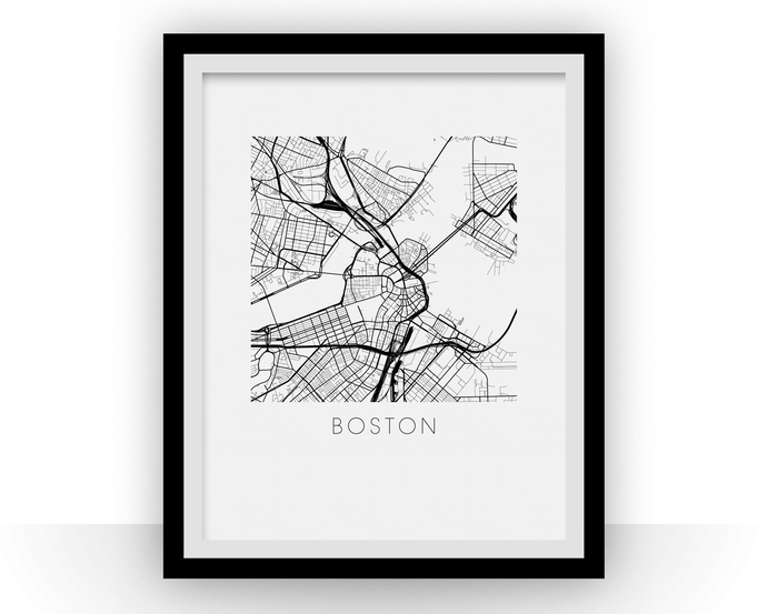 Boston Map Print