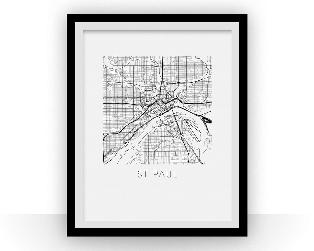 St Paul Map Print