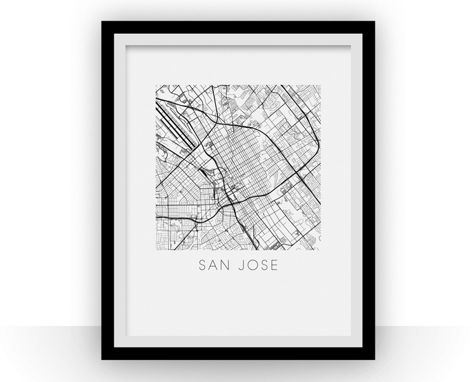 San Jose Map Print