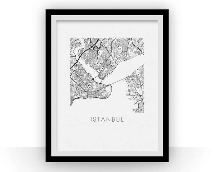 Istanbul Map Print