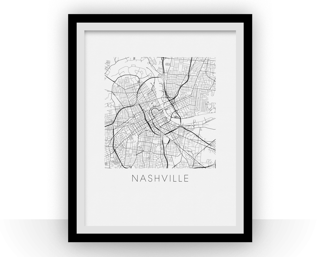 Nashville Map Print