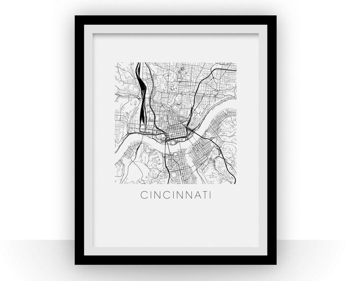 Cincinnati Map Print