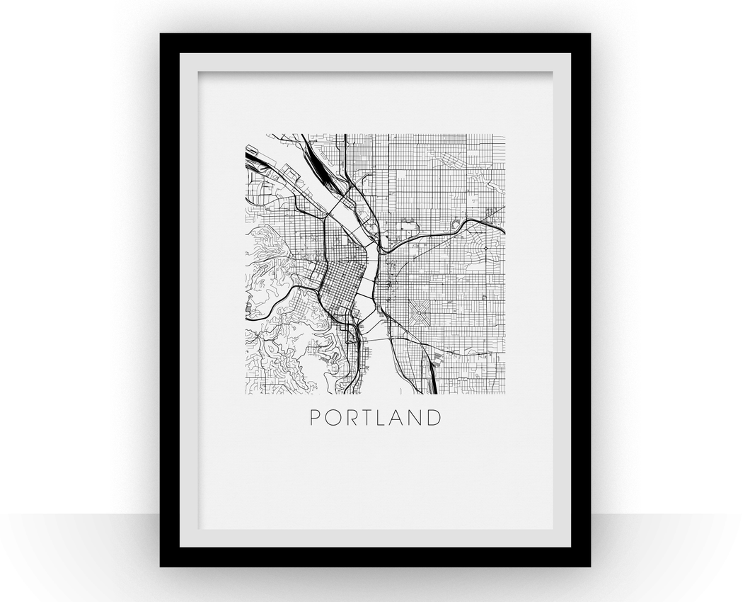 Portland Map Print