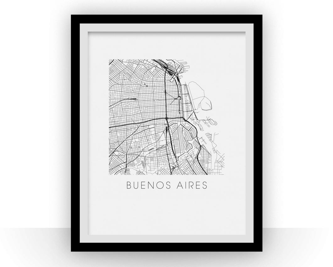 Buenos Aires Map Print