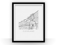 Charger l&#39;image dans la galerie, Cleveland Map Print
