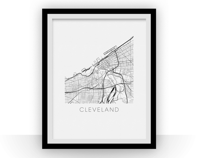 Cleveland Map Print