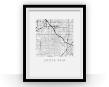 Charger l&#39;image dans la galerie, Santa Ana Map Print
