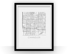 Charger l&#39;image dans la galerie, Chandler Map Print
