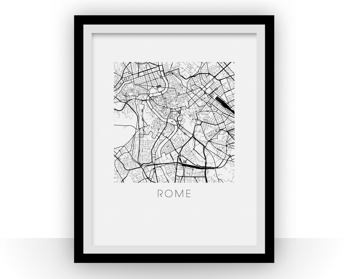 Rome Map Print