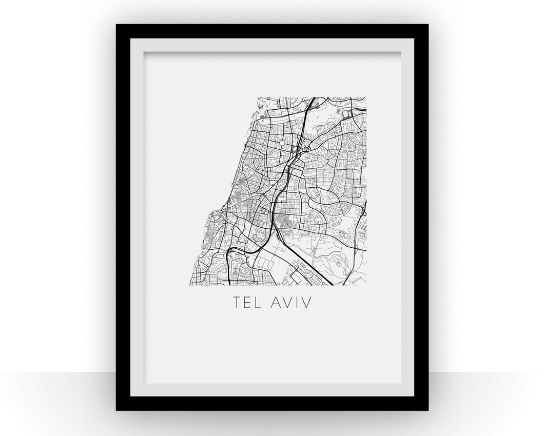 Tel Aviv Map Print