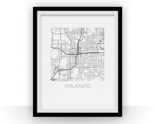 Charger l&#39;image dans la galerie, Orlando Map Print
