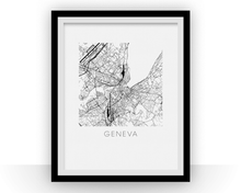 Charger l&#39;image dans la galerie, Geneva Map Print
