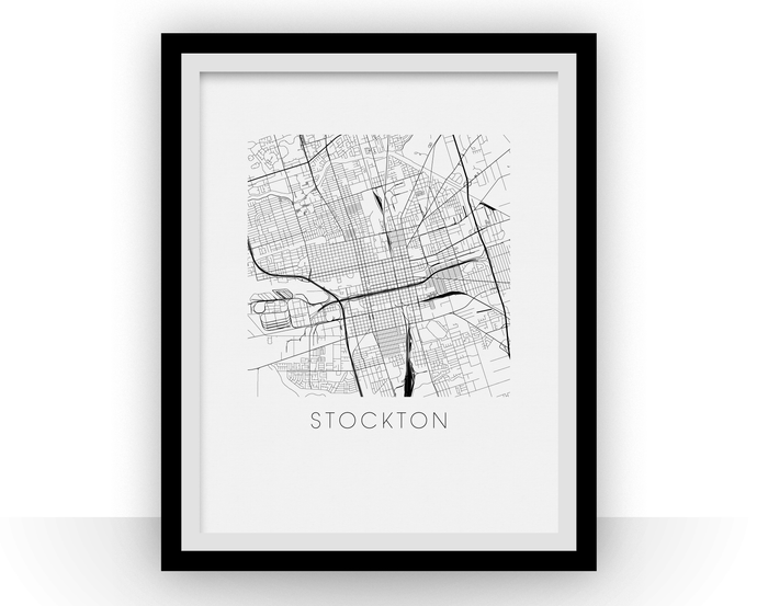 Stockton Map Print