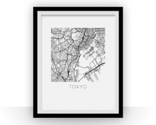 Load image into Gallery viewer, Tokyo Map Print
