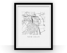 Charger l&#39;image dans la galerie, New Delhi Map Print
