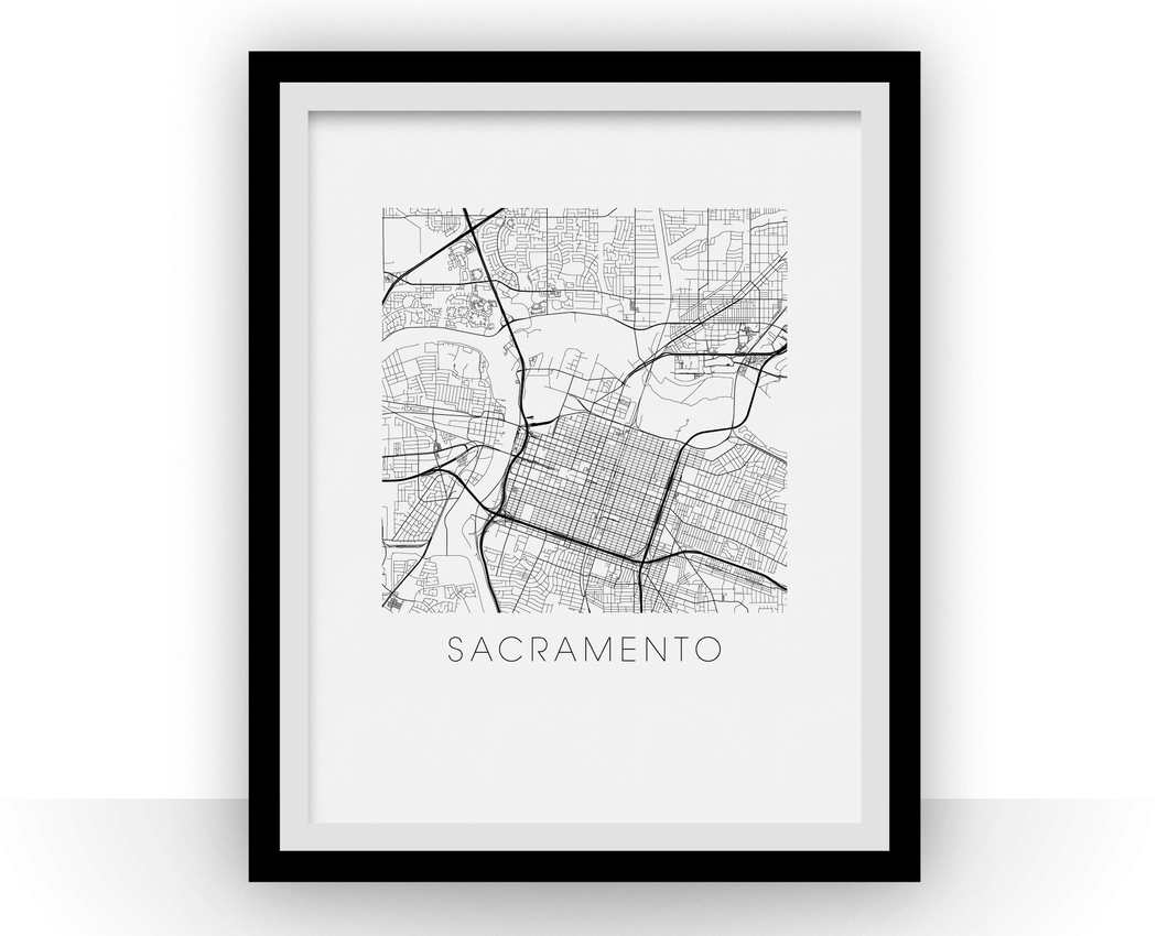 Sacramento Map Print