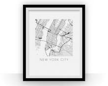 Charger l&#39;image dans la galerie, New York City Map Print
